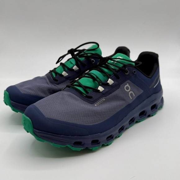 On Cloudvista CloudTrax Waterproof Trail Running Shoes Metal Denim 74.98277 12.5 - Picture 6 of 12